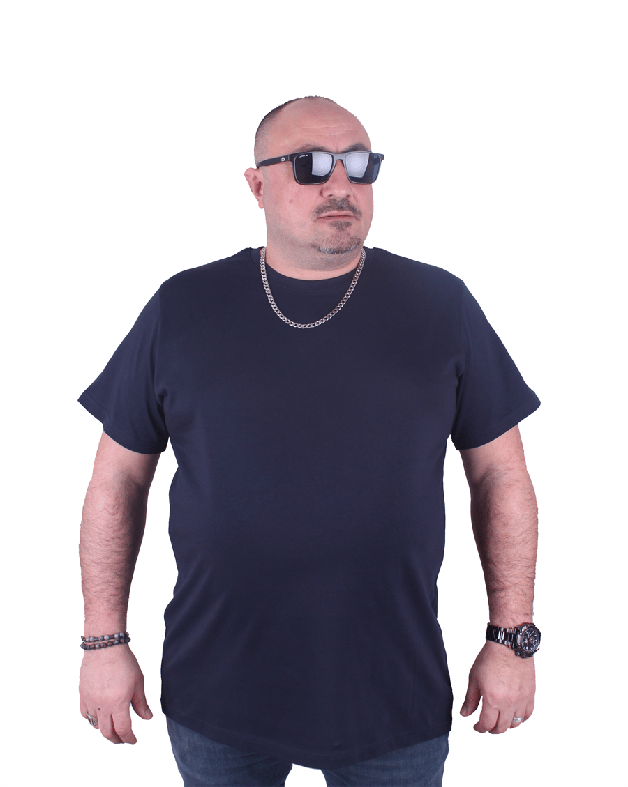 голема машка памучна маица во броеви големи од 3xl 4xl 5xl 6xl 7xl 8xl 9xl 10xl тегет - предна страна