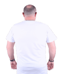 голема маица памучна 100% памук големи броеви од 3xl 4xl 5xl 6xl 7xl 8xl 9xl 10xl задна страна бела