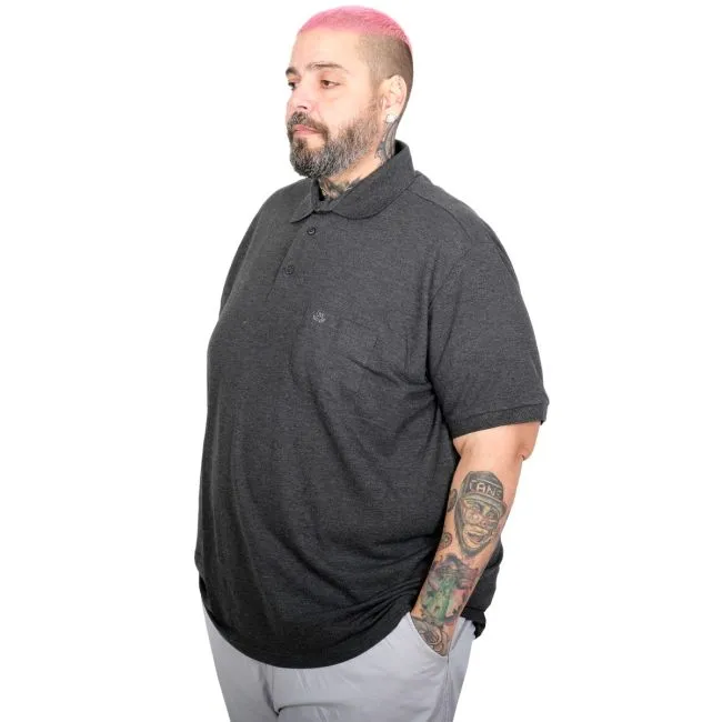 Темно сива машка поло маица –ЏЕБ, големи броеви (3XL до 10XL) | 100% памук - Image 5
