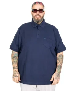 Темно Сина машка поло маица –ЏЕБ,  големи броеви (3XL до 10XL) | 100% памук