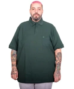 Зелена машка поло маица –ЏЕБ,  големи броеви (3XL до 10XL) | 100% памук