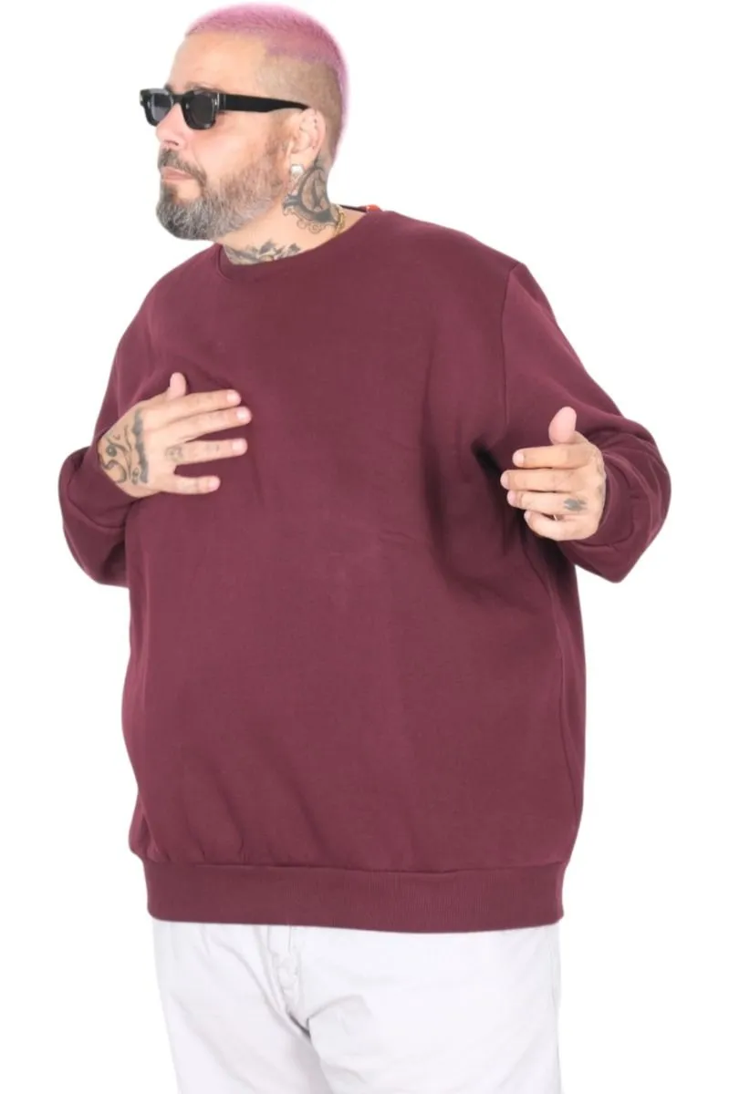 ГОЛЕМА БЛУЗА - 3XL-10XL - ТЕМНО БОРДО - Image 2