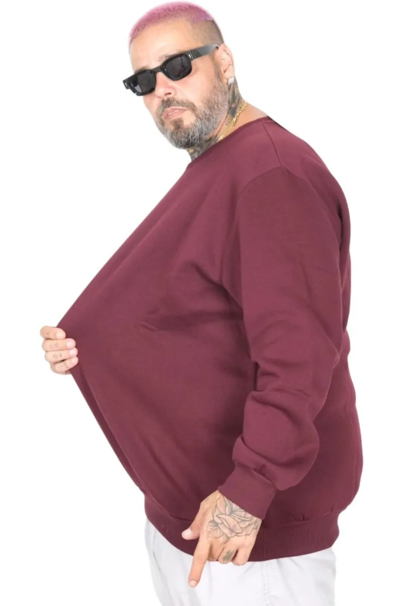 ГОЛЕМА БЛУЗА - 3XL-10XL - ТЕМНО БОРДО - Image 3